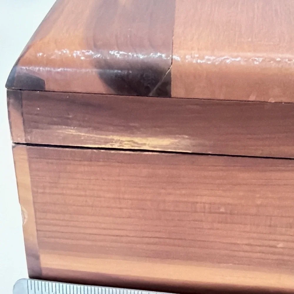 Cedar Chest Lane Cedar Wood Trinket Box Miniature Chest Hinged Lid PHX AZ